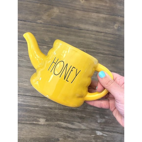 New Rae Dunn Honey Pot Yellow HTF Artisan Collection from Magenta Rare Find! - Picture 7 of 7